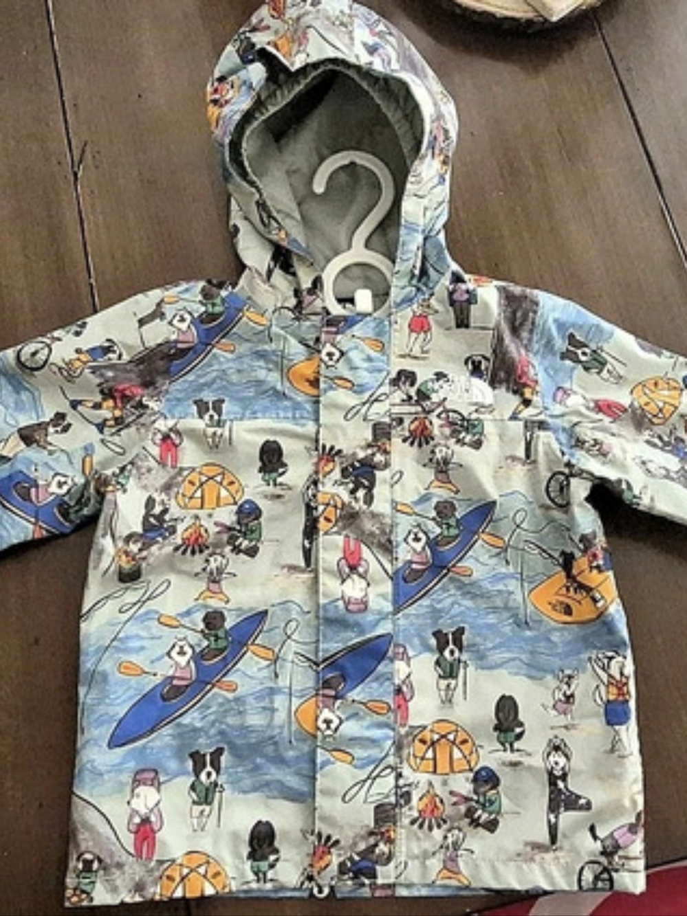 The North Face 18 Months Yoga Sporty Dogs Rain Jacket